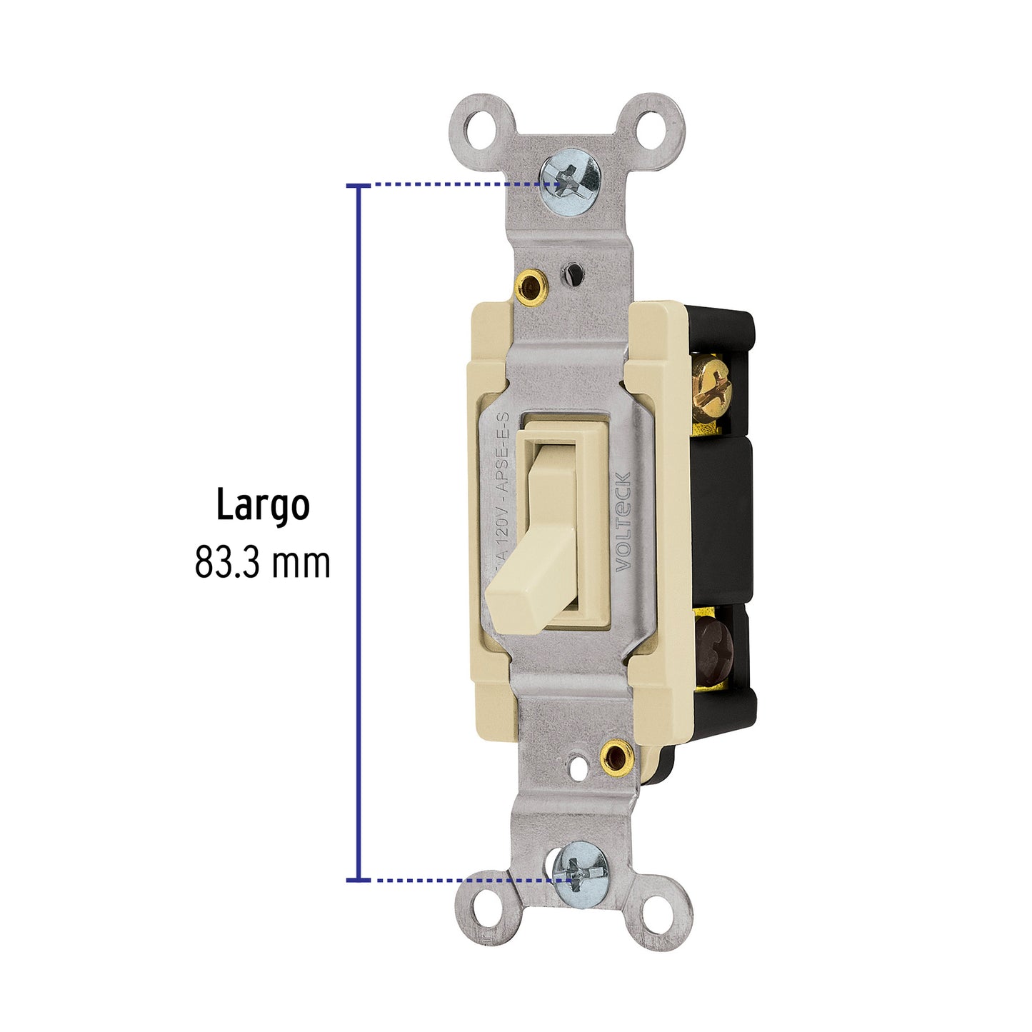 Interruptor vertical de palanca, 3 vías, Standard, marfil APSE-ES 46003 MM00