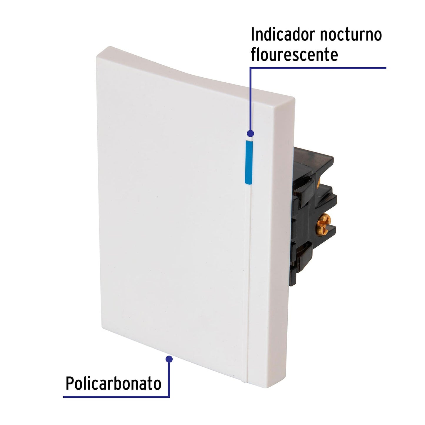 Interruptor de 3 vías, 3 módulos, línea Española, blanco APSE3-EEB 47050 MM00