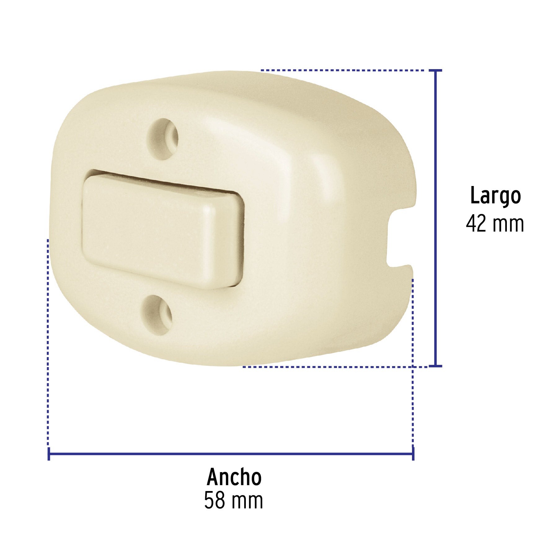 Interruptor de sobreponer sencillo, Volteck APSO-S 46004 MM00