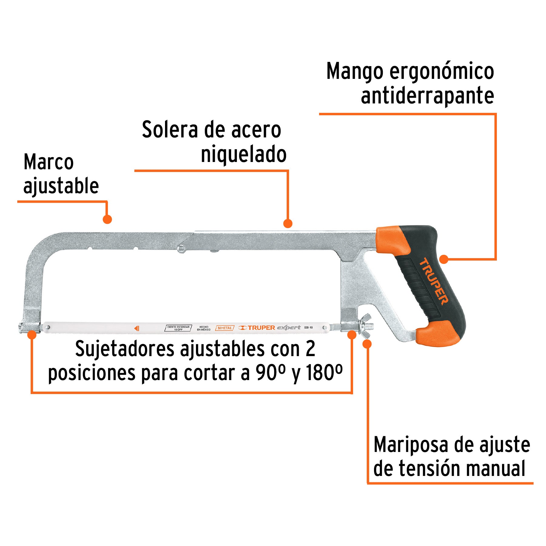 Arco 12' profesional ajustable de solera para segueta APT-12 10230 MM00