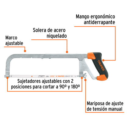 Arco 12' profesional ajustable de solera para segueta APT-12 10230 MM00