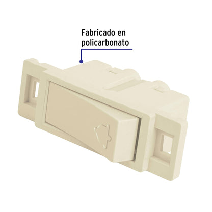 Interruptor para timbre, línea Económica, Volteck APTI-E 46438 MM00