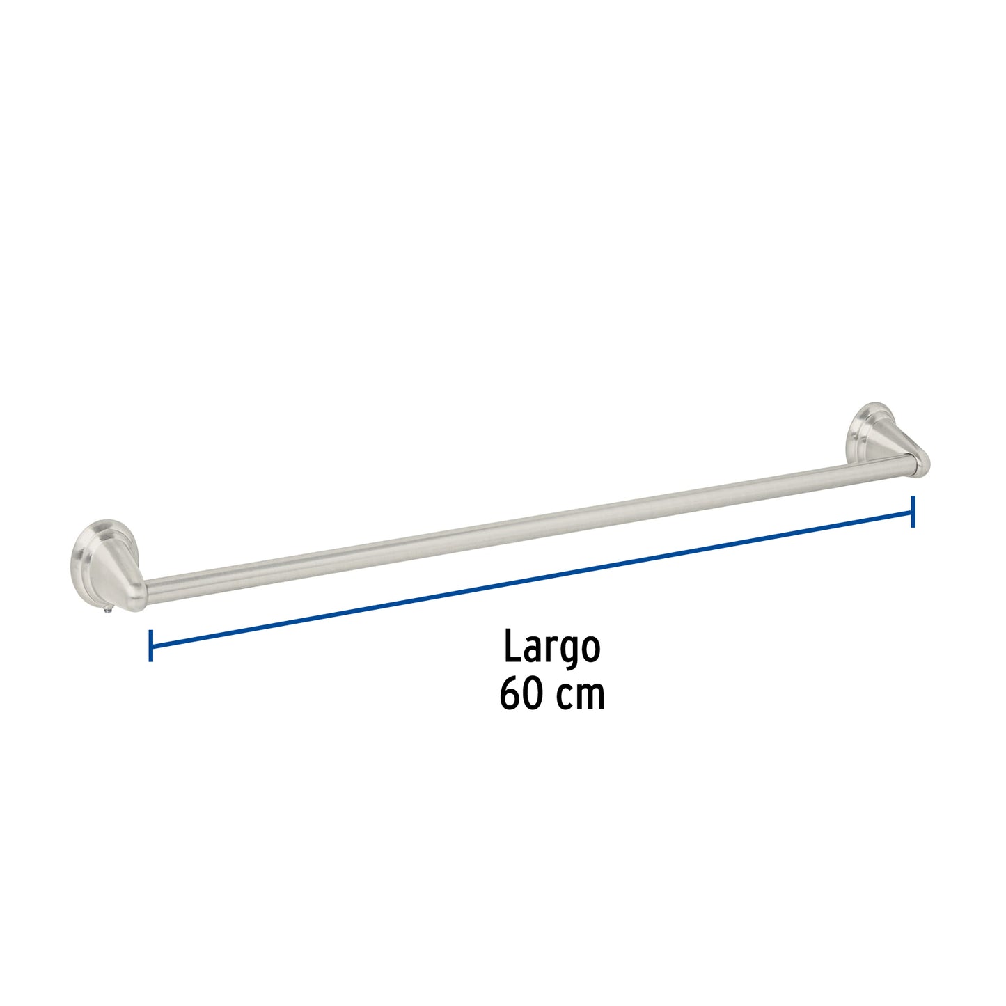 Toallero de barra metálico acabado satín, Foset Aqua AQA-86N 45994 MM00