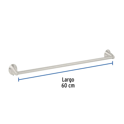 Toallero de barra metálico acabado satín, Foset Aqua AQA-86N 45994 MM00