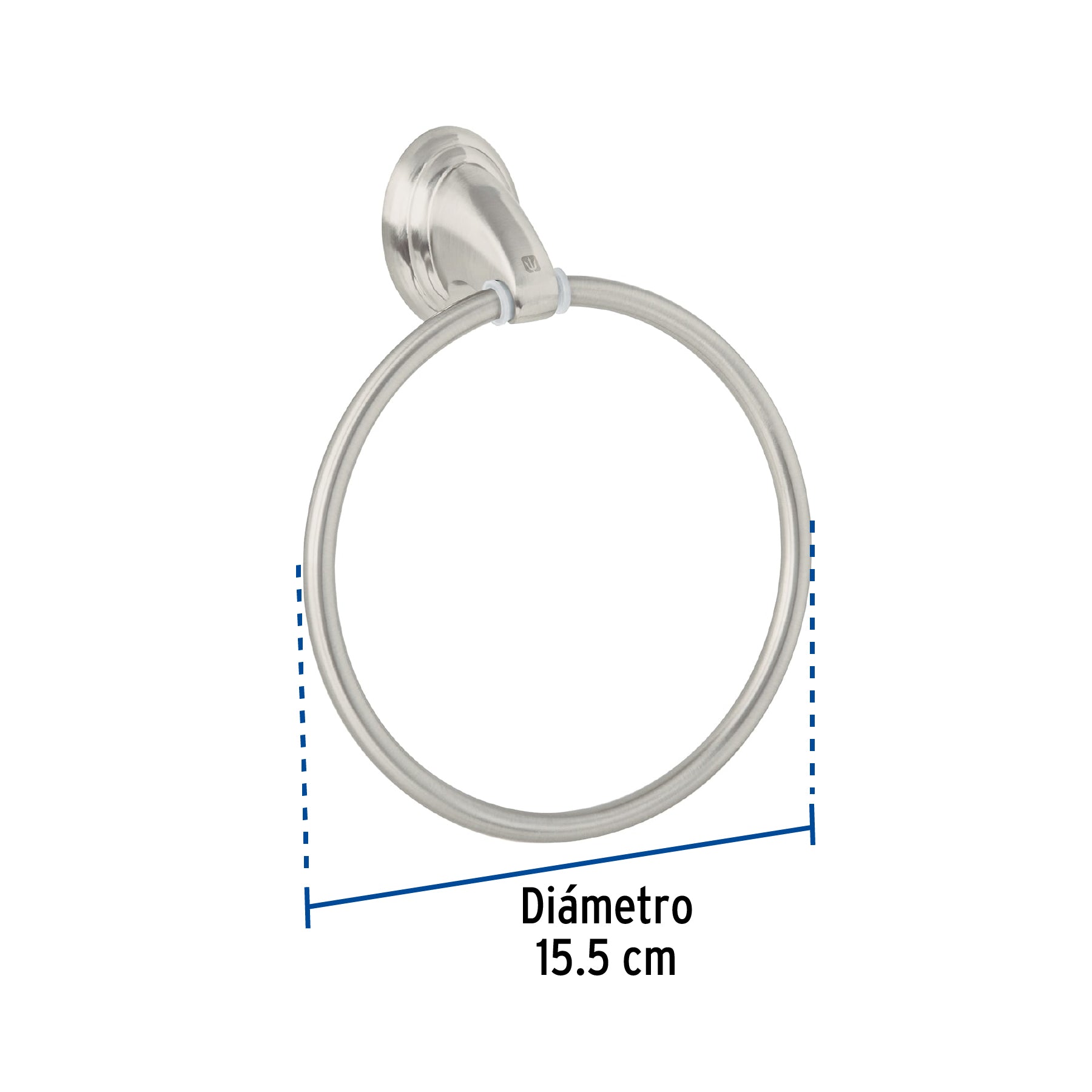 Toallero argolla metálico acabado satín, Foset Aqua AQA-87N 45998 MM00