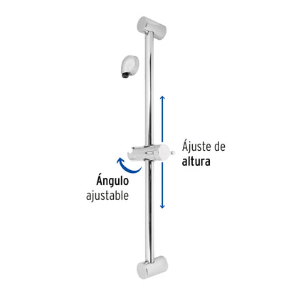 Barra mural con codo, cromo, Foset Riviera AR-02 45090 MM00