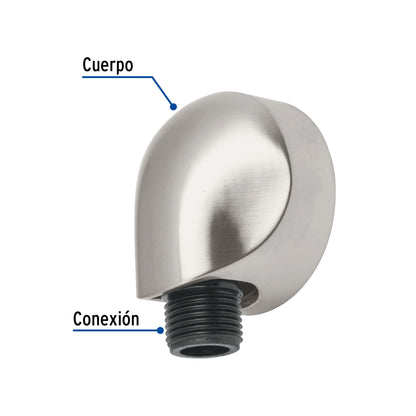 Codo de suministro, satín, Foset Riviera AR-05N 49963 MM00