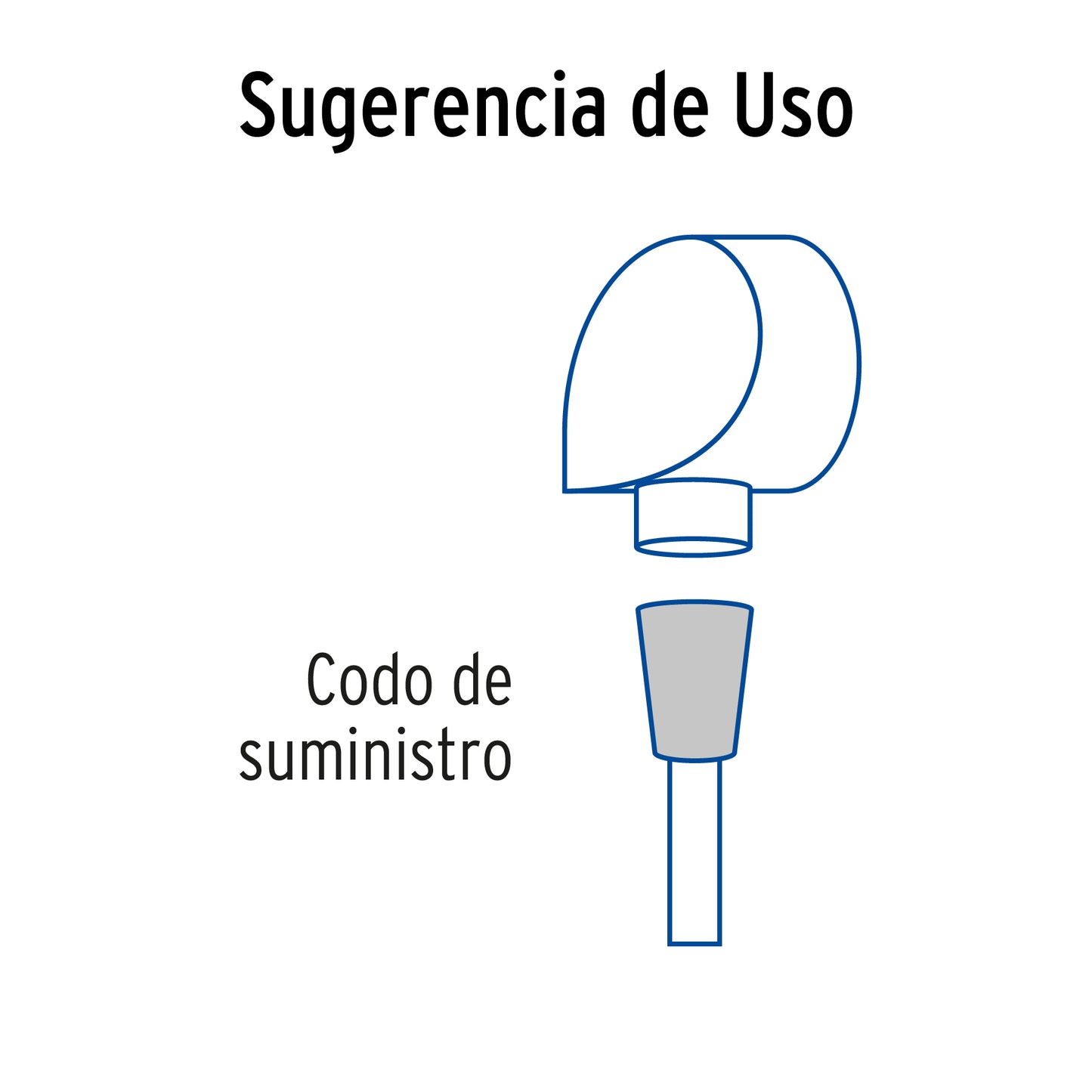 Codo de suministro, cromo, Foset Riviera AR-05 49962 MM00