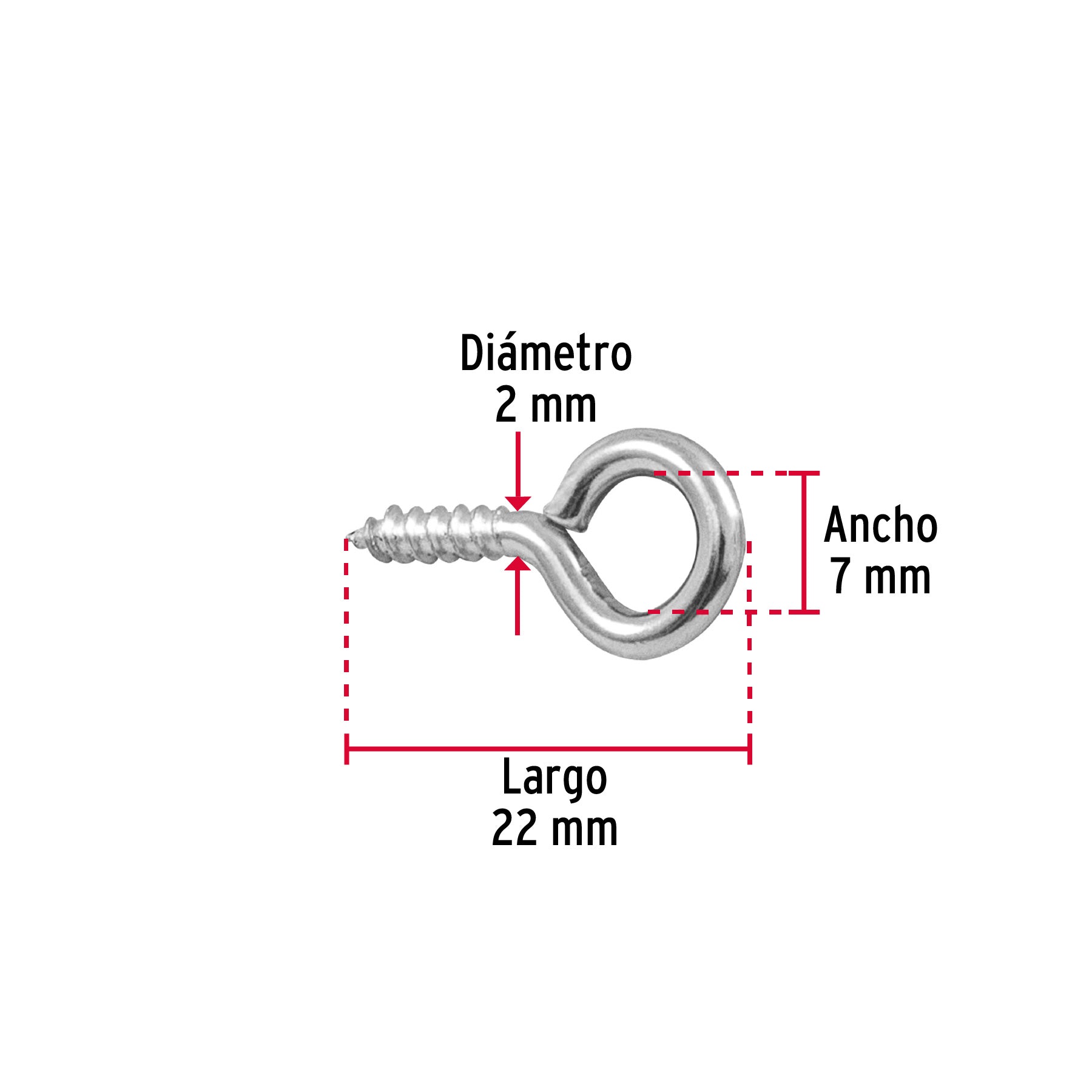 Blíster con 20 armellas cerradas de 17 x 40, Fiero AR-17CB 40722 MM00