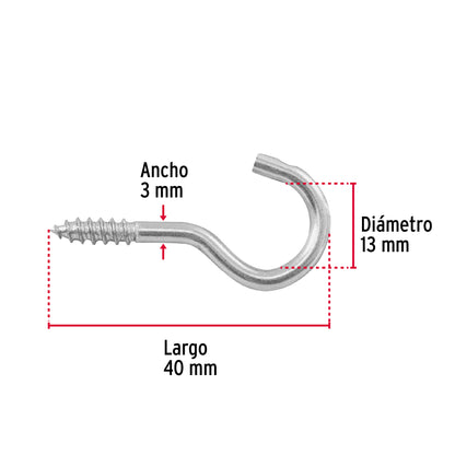 Bolsa con 144 armellas abiertas de 18 x 50, Fiero AR-18A 44378 MM00