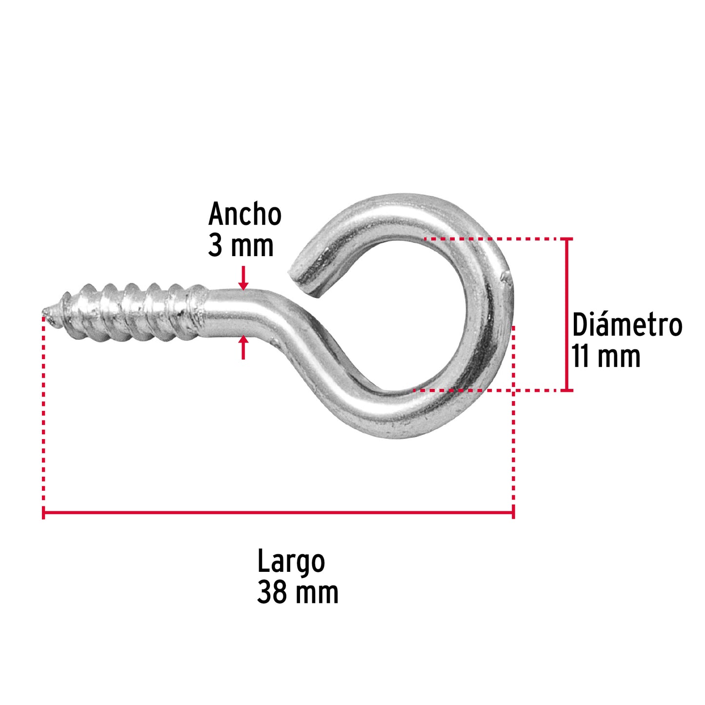 Bolsa con 144 armellas cerradas de 19 x 60, Fiero AR-19C 44372 MM00