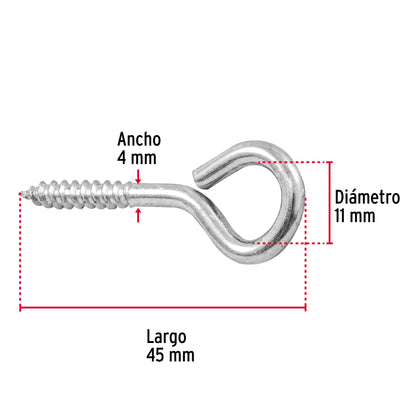 Bolsa con 144 armellas cerradas de 20 x 70, Fiero AR-20C 44373 MM00