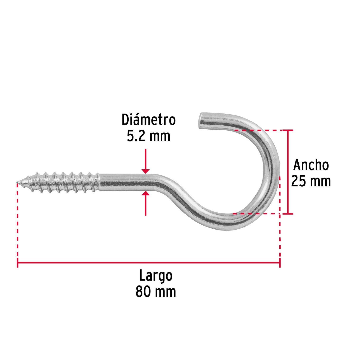 Blíster con 2 armellas abiertas de 23 x 110, Fiero AR-23AB 40723 MM00