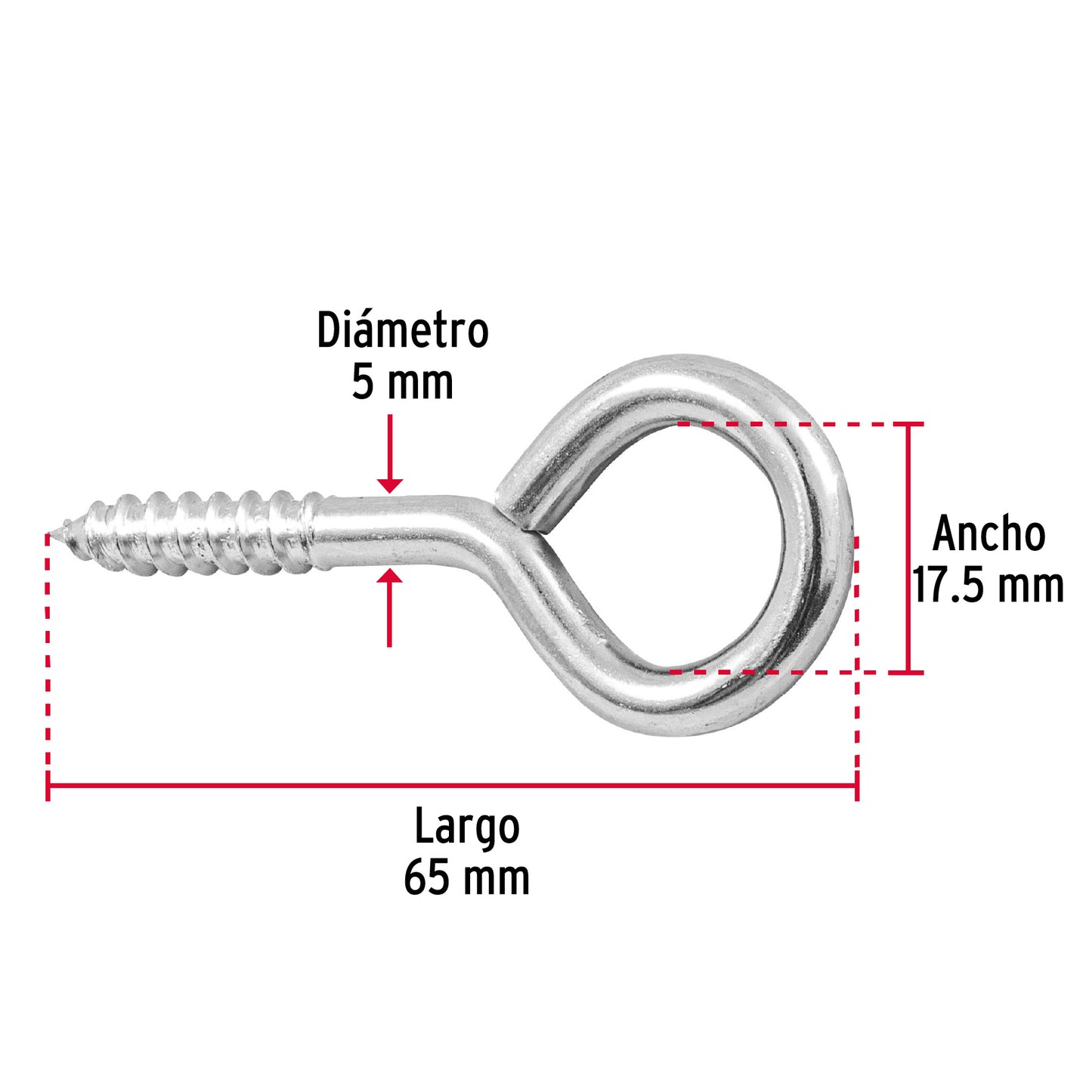 Blíster con 2 armellas cerradas de 23 x 110, Fiero AR-23CB 40716 MM00