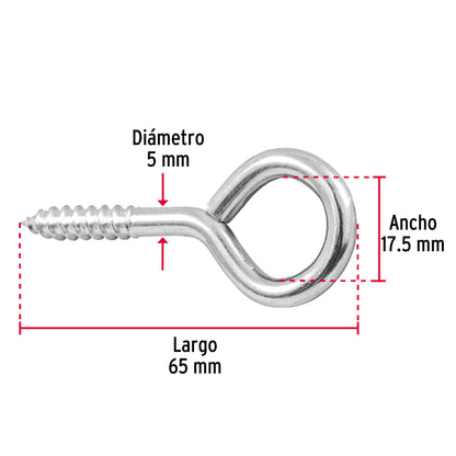 Blíster con 2 armellas cerradas de 23 x 110, Fiero AR-23CB 40716 MM00