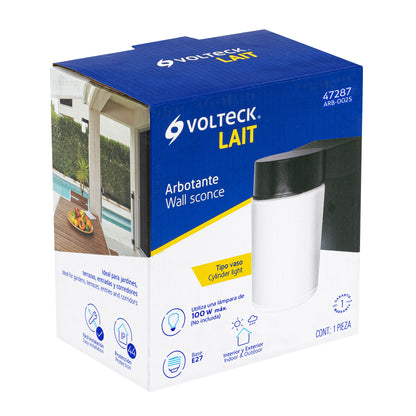 Arbotante de pared tipo vaso, lámpara no incluida, Volteck ARB-002S 47287 MM0