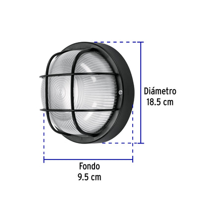 Arbotante decorativo cuerpo de ABS, lámpara no incluida ARB-005S 45217 MM0