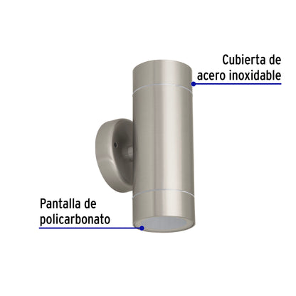 Arbotante de acento 2 spots satín, lámparas no incluidas ARB-201S 47391 MM0