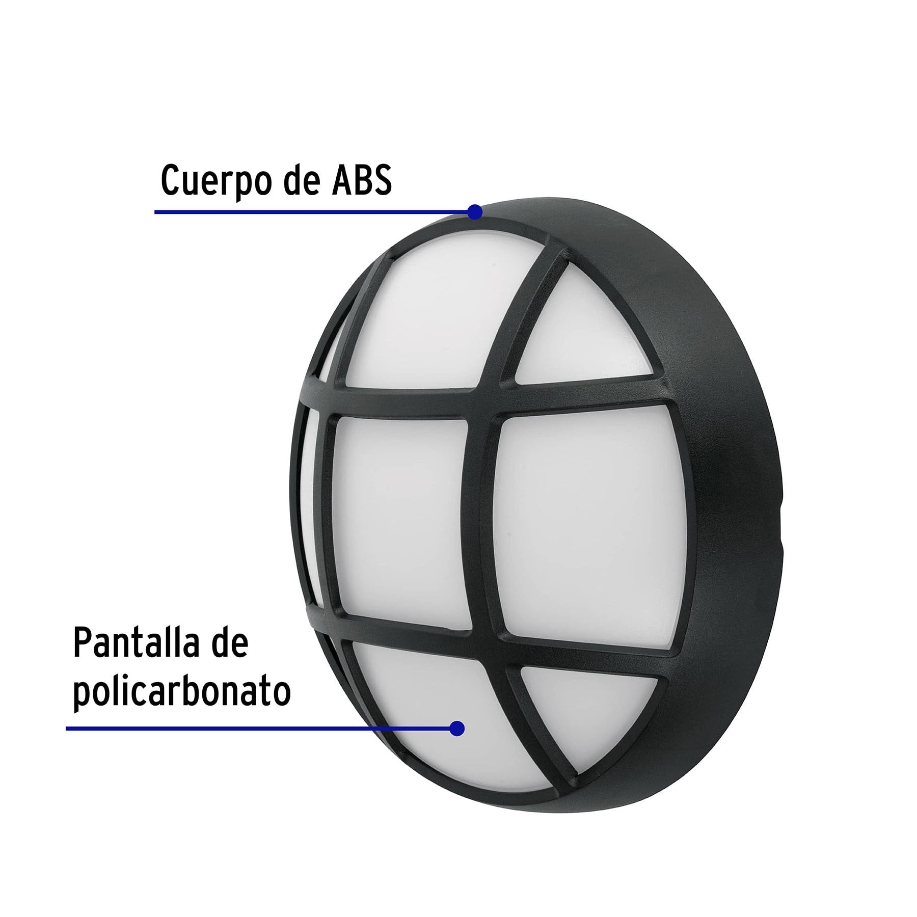 Arbotante decorativo de LED 14 W luz de día, Volteck ARB-205L 47099 MM0