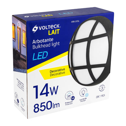 Arbotante decorativo de LED 14 W luz de día, Volteck ARB-205L 47099 MM0