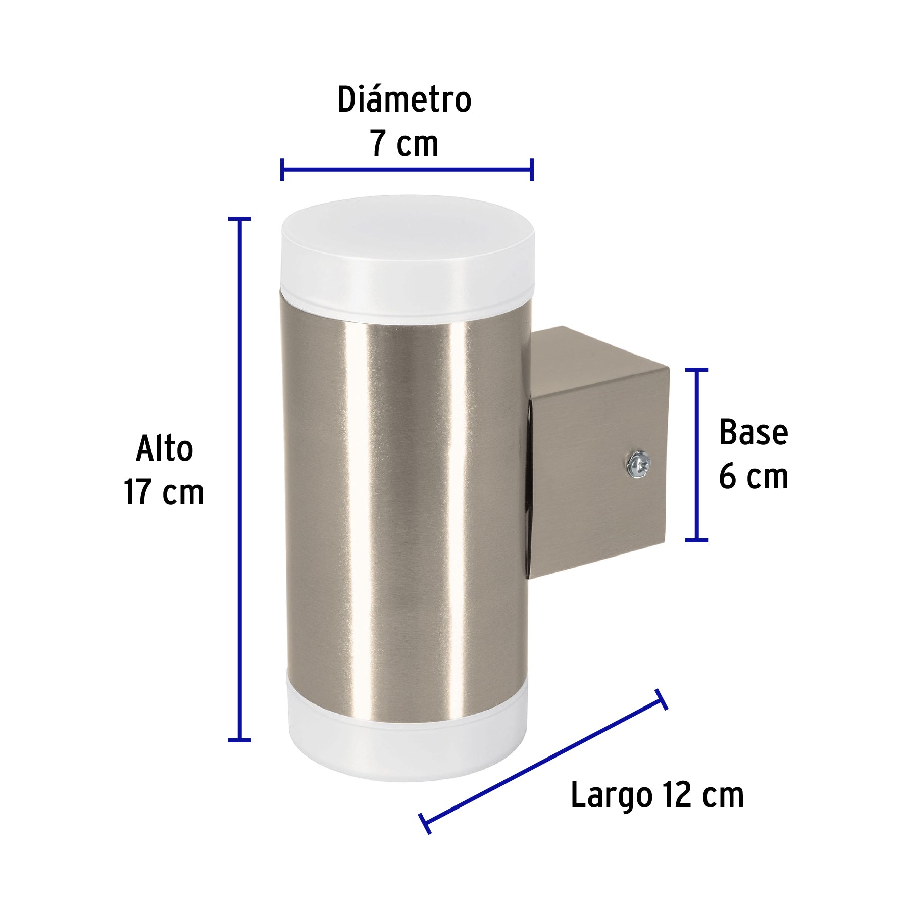 Arbotante decorativo de LED 10 W 2 spots luz cálida, Volteck ARB-211L 46129 MM0