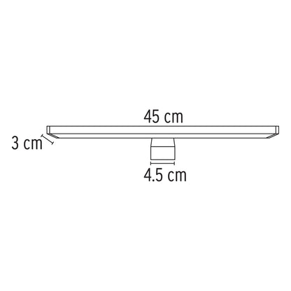 Arbotante decorativo de LED 10 W tipo barra para baño ARB-301L 46347 MM0