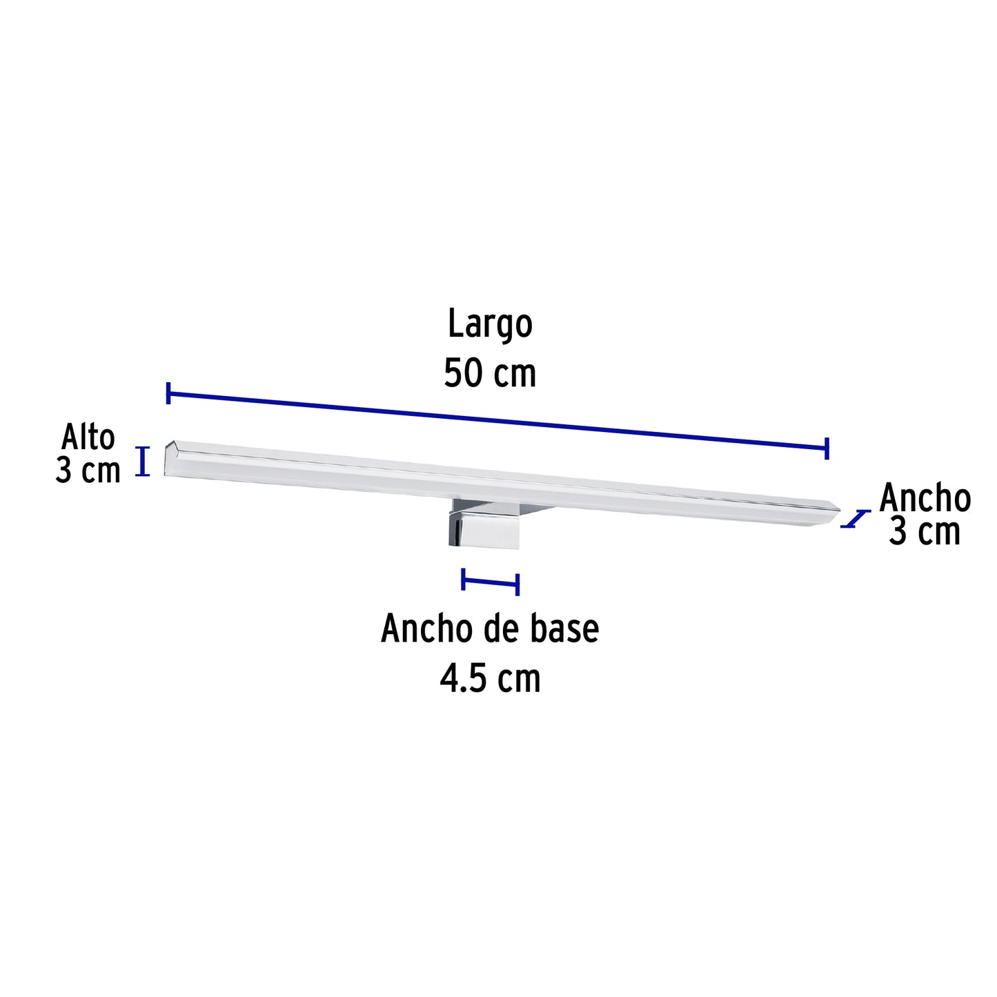 Arbotante decorativo de LED 10 W tipo barra para baño ARB-301L 46347 MM0