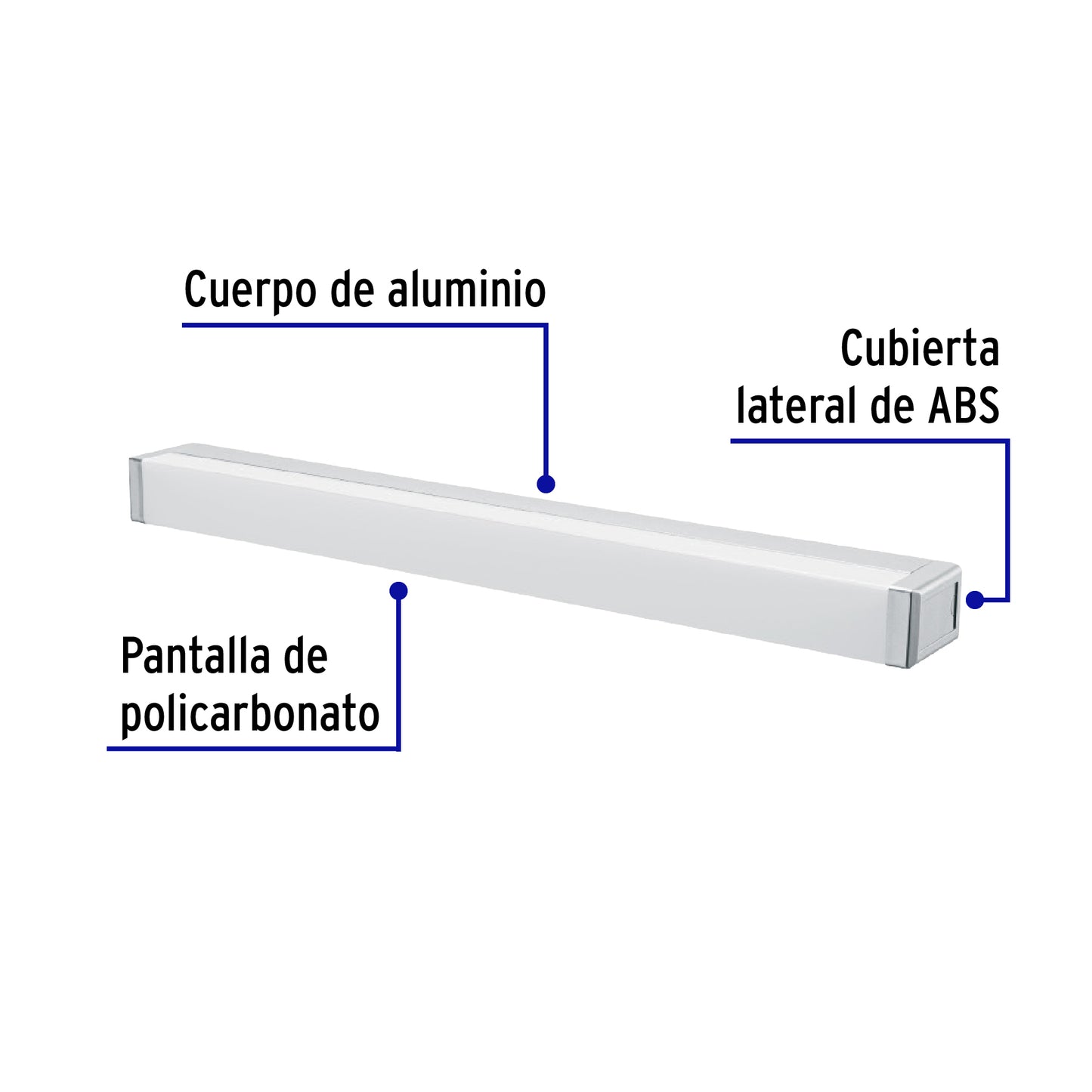 Arbotante decorativo de LED 10W tipo barra para baño,Volteck ARB-302L 45218 MM0