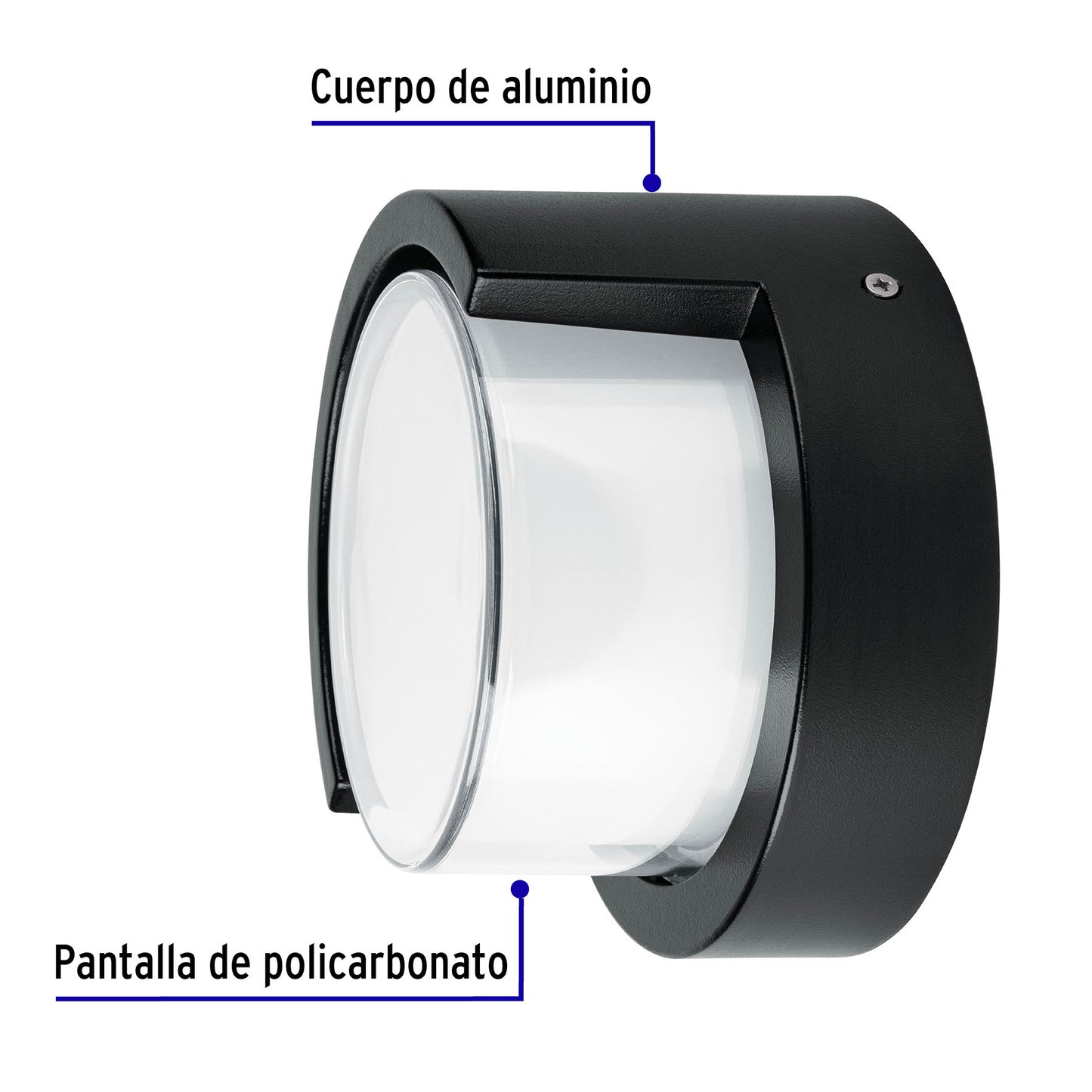 Arbotante decorativo de LED 10 W luz cálida, Volteck ARB-400L 46995 MM0