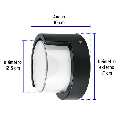 Arbotante decorativo de LED 10 W luz cálida, Volteck ARB-400L 46995 MM0