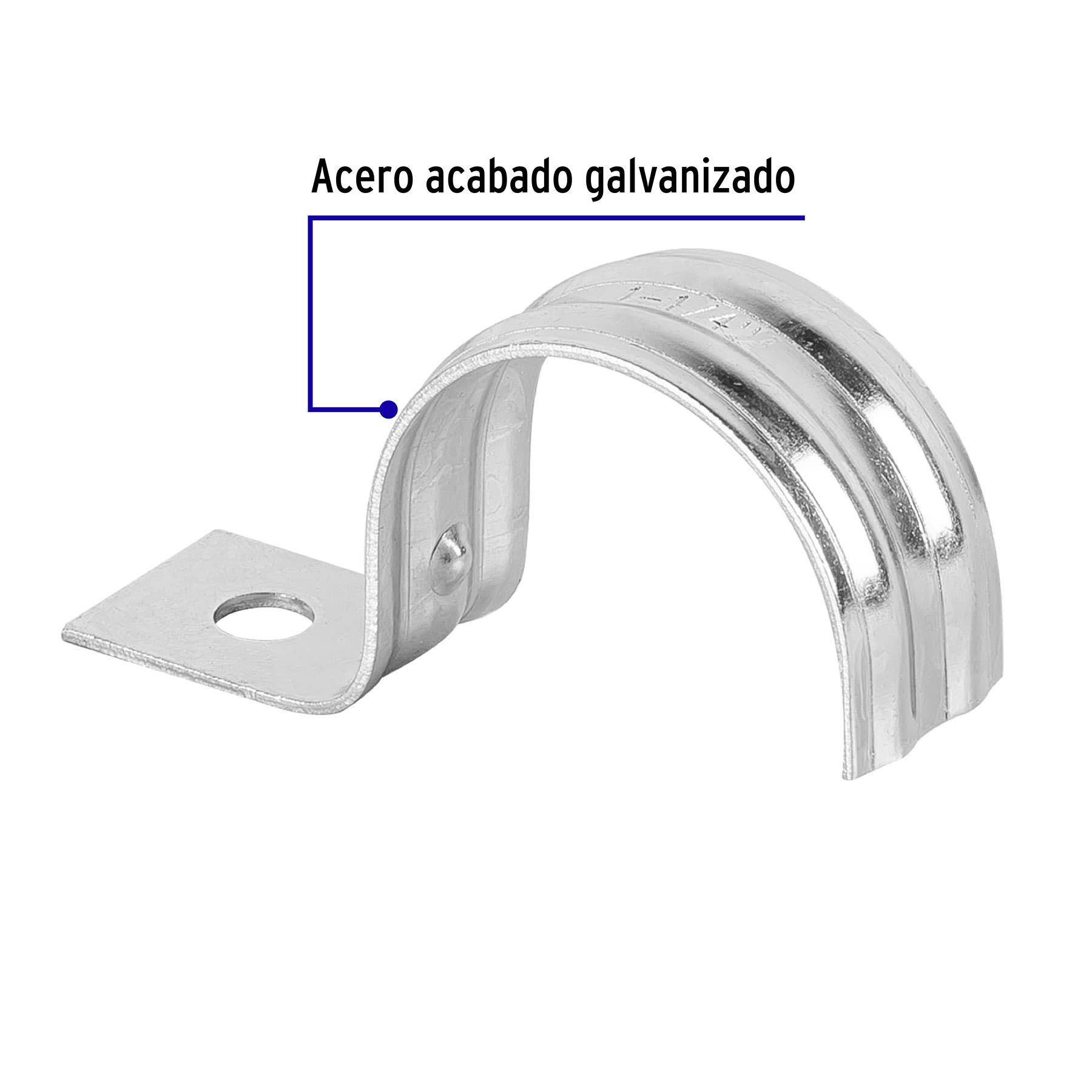 Bolsa con 5 abrazaderas 1-1/4' tipo uña para tubo, Volteck AU-114 46040 MM00