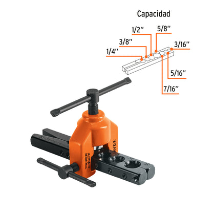 Avellanador profesional de 3/16' a 5/8', Truper Expert AVE-X 12865 MM00