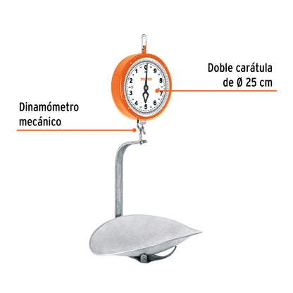 Báscula capacidad 10 kg mecánica colgante, Truper BAS-10C 17087 MM2