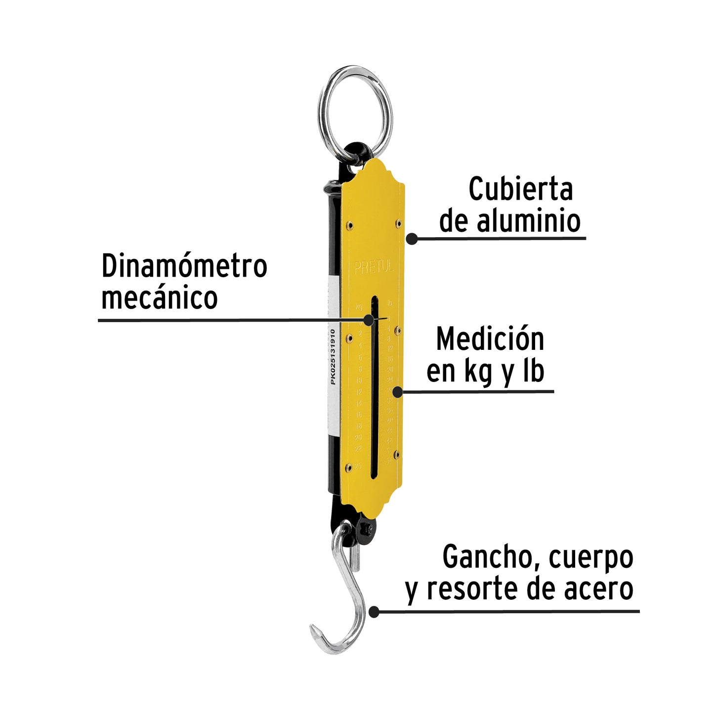 Báscula capacidad 25 kg romana de resorte, Pretul BAS-25P 21253 MM00