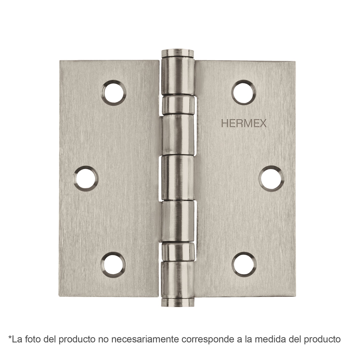 Bisagra cuadrada 2' acero inox, cabeza plana, Hermex BC-204P 43225 MM00