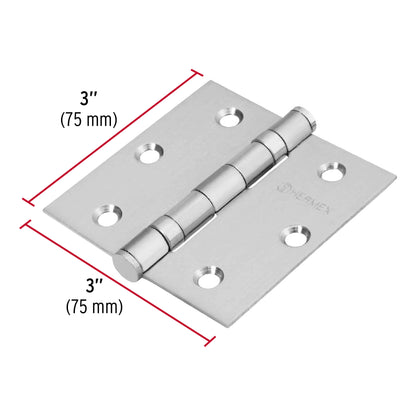 Bisagra cuadrada 3' acero inox, cabeza plana, Hermex BC-304P 43227 MM00