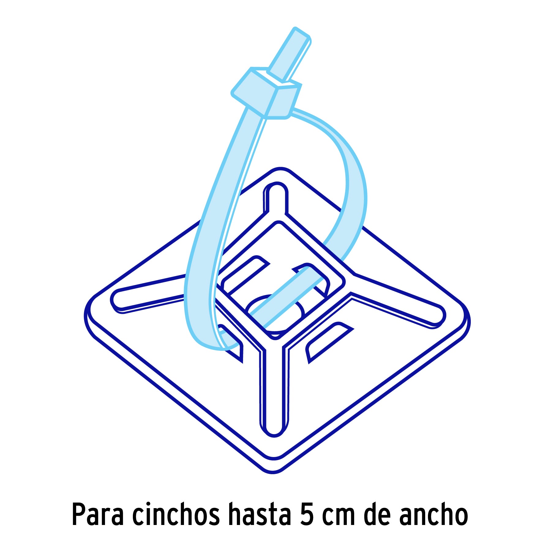 Bolsa con 10 bases autoadheribles de 3 x 3 cm para cinchos BCIN-30 49971 MM00