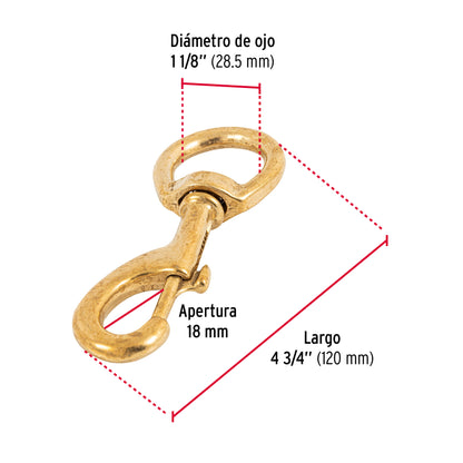 Bandola destorcedora de latón 1-1/8', Fiero BDL-1-1/8 44048 MM00