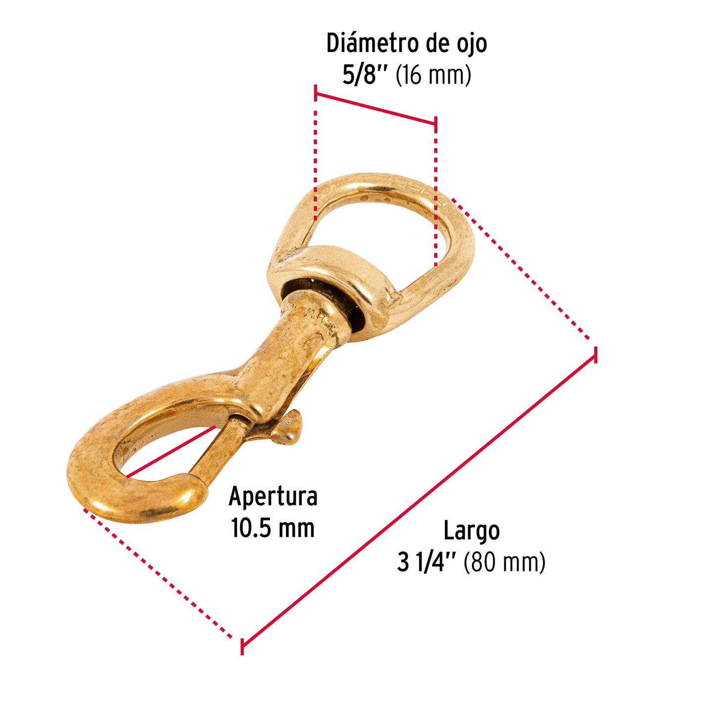 Bandola destorcedora de latón 5/8', Fiero BDL-5/8 44045 MM00