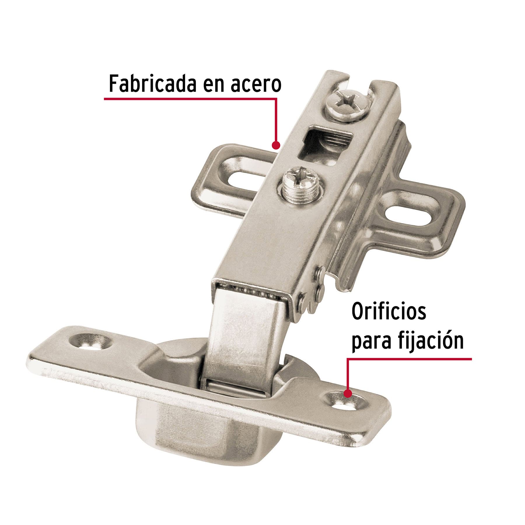 Bolsa c/2 bisagras bidimensionales de 110°cobertura completa BIDI-110C 43157 MM0