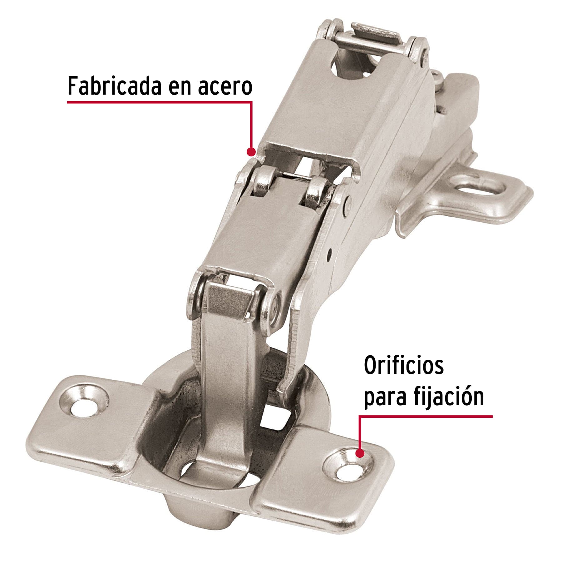 Bolsa c/2 bisagras bidimensionales de 165°cobertura completa BIDI-165C 43163 MM0