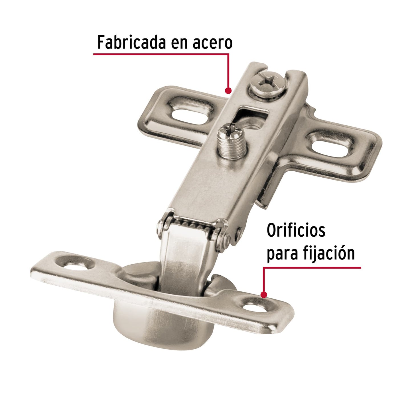 Bolsa c/2 bisagras bidimensionales de 95° cobertura completa BIDI-95C 43156 MM0