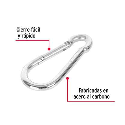 Bandola mosquetón de acero 1/2', Fiero BMA-1/2 44041 MM00