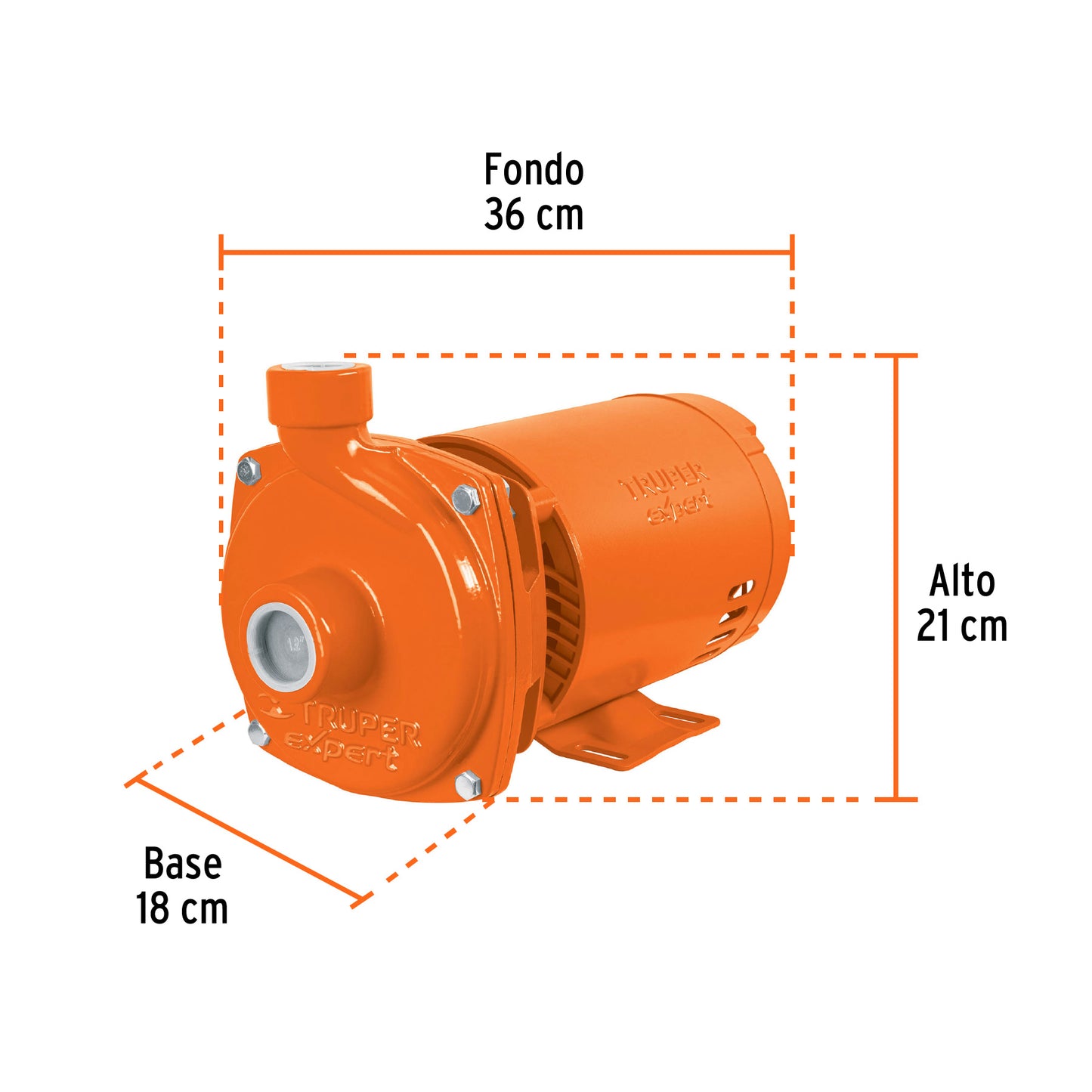 Bomba centrífuga para agua, 1 HP, Truper Expert BOAC-1AX 100433 MM1