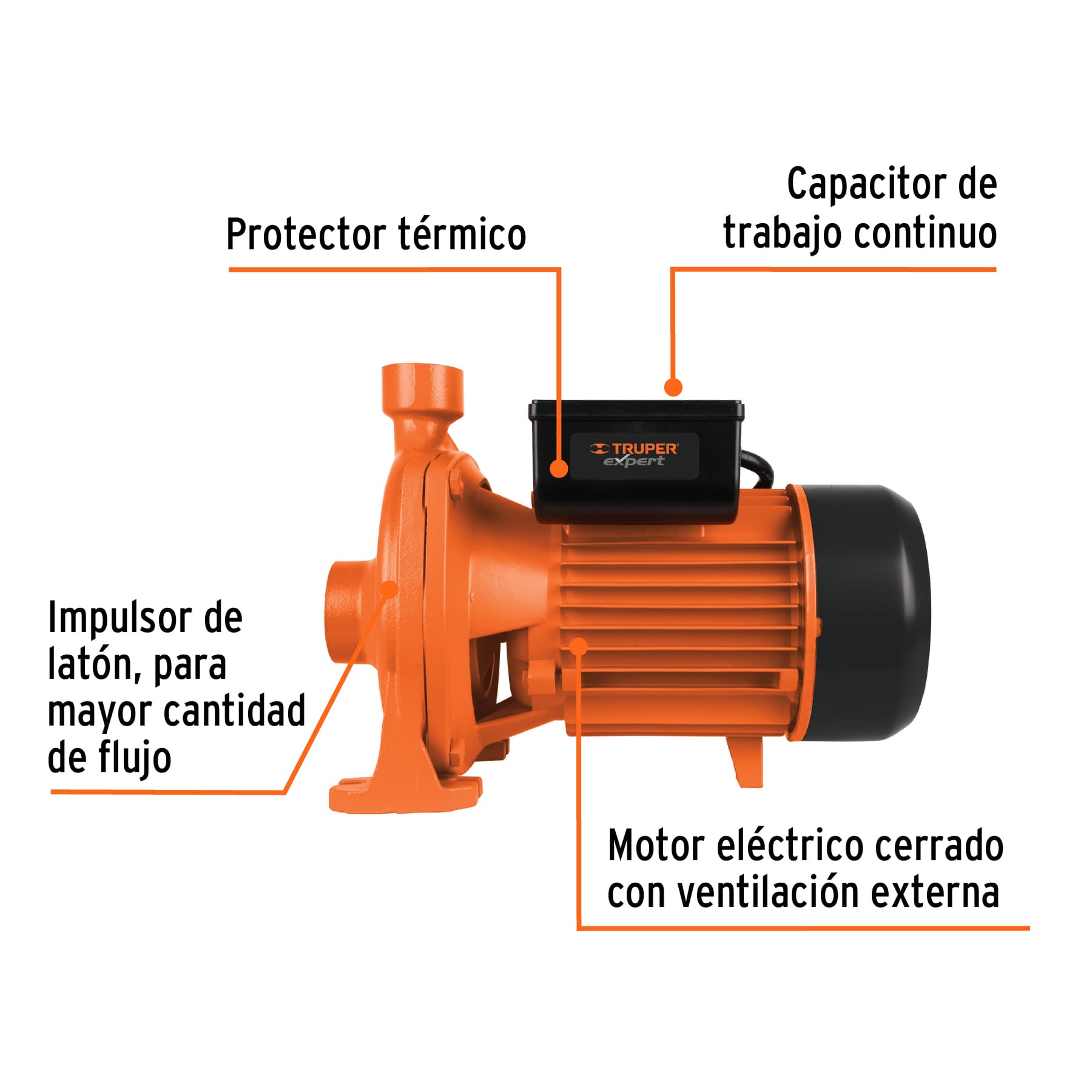 Bomba centrífuga para agua modelo europeo, 2 HP, Expert BOAC-2 10066 MM0