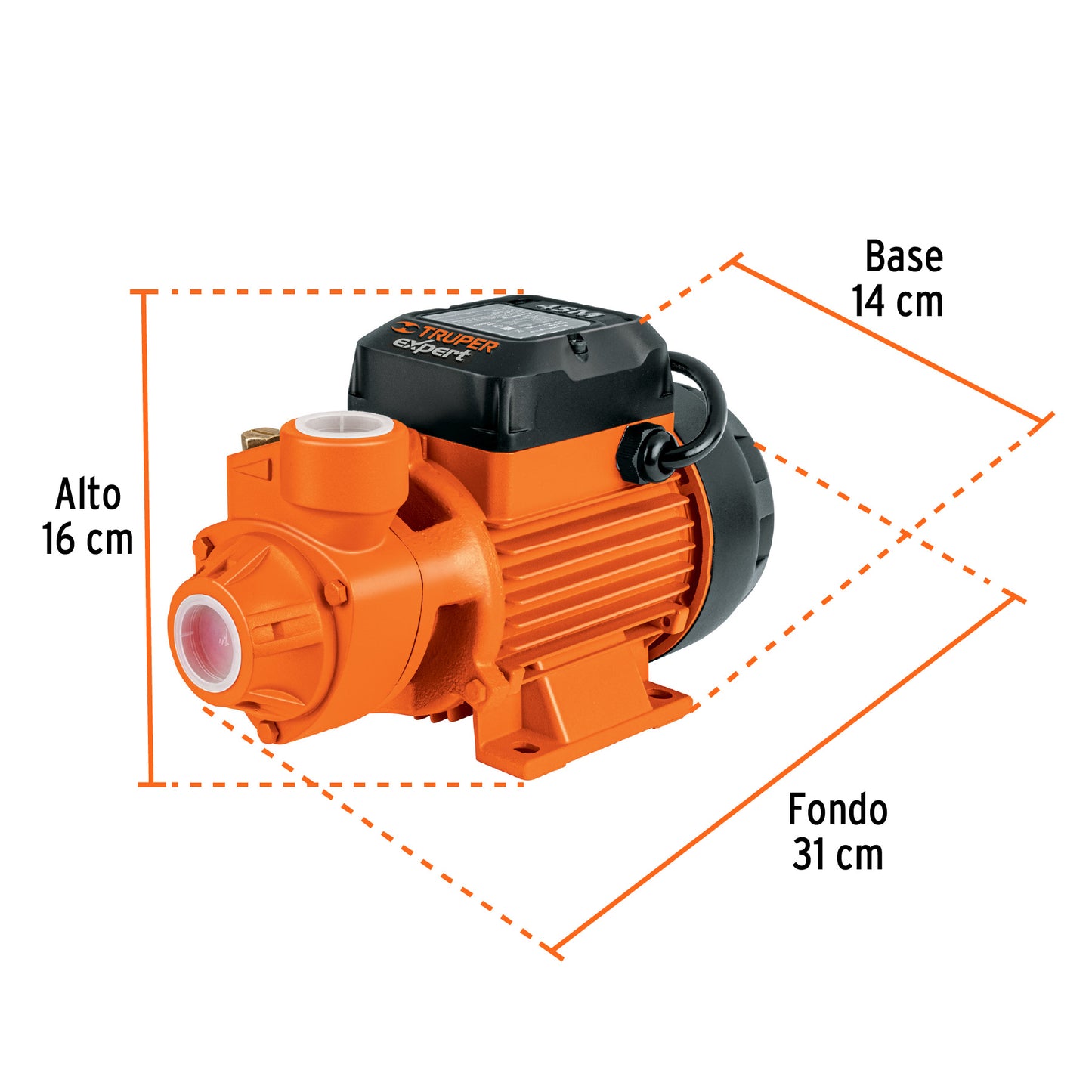 Bomba periférica 1 HP, altura máxima 70 m, Truper Expert BOAP-1 10070 MM0