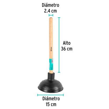 Bomba destapacaños de 15 cm, Klintek BODE-6 55850 MM0