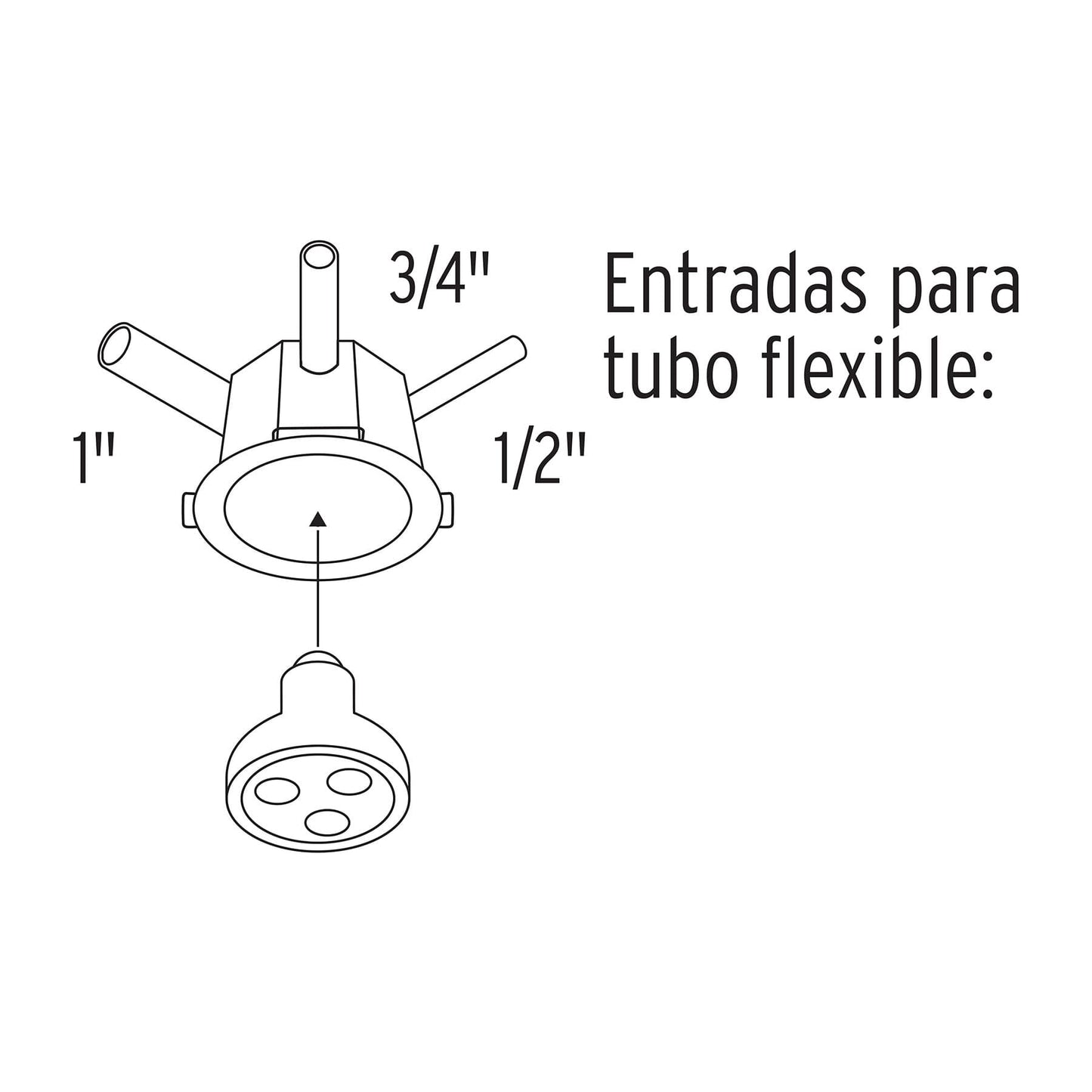 Bote integral de 10 cm, aro interno de 8 cm, Volteck BOIN-1008 48374 MM00