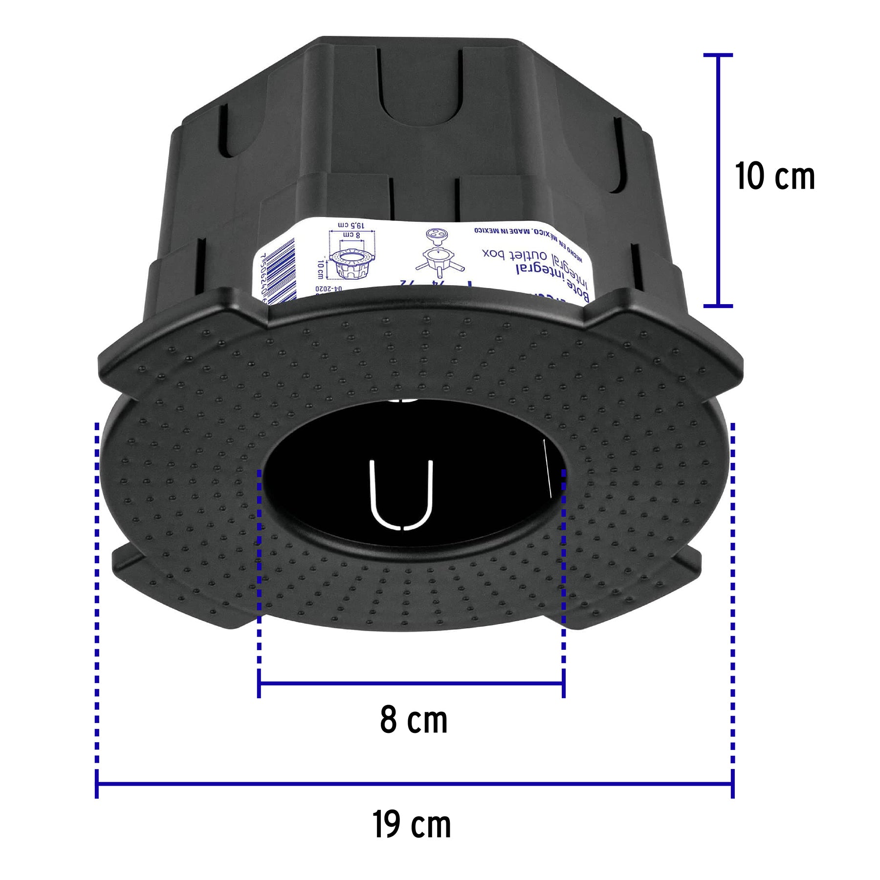 Bote integral de 10 cm, aro interno de 8 cm, Volteck BOIN-1008 48374 MM00