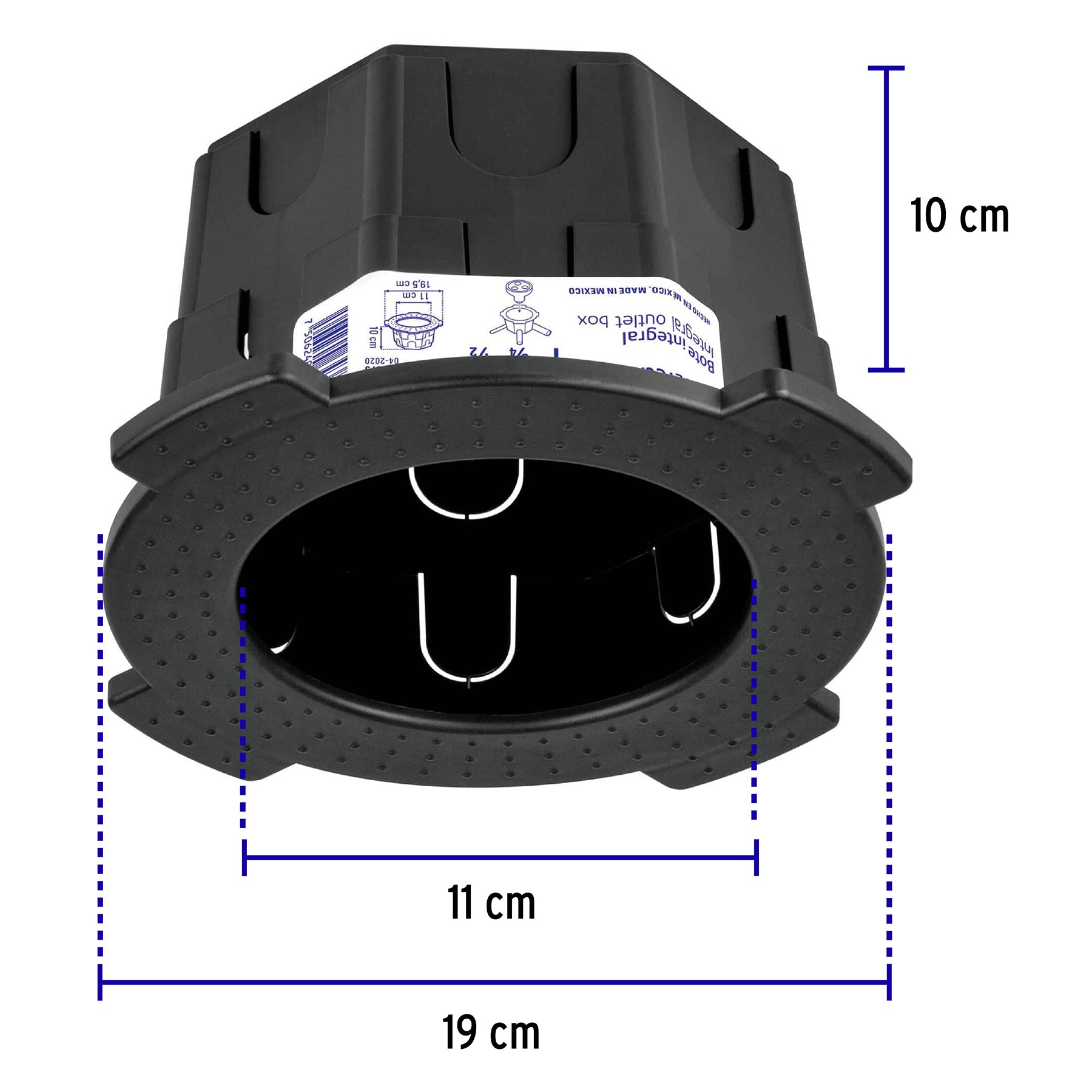 Bote integral de 10 cm, aro interno de 11 cm, Volteck BOIN-1011 48375 MM00